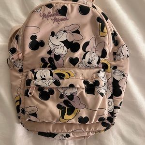 Zara mini Disney Minnie Mouse backpack.